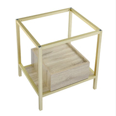 Swiss Madison Beau 24 Freestanding, Bathroom Vanity in Oak and Gold Cabinet Only (SM-BV720KGCA) - SM-BV720KG-C - The Home Selection