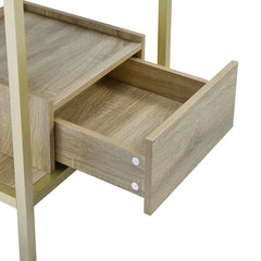Swiss Madison Beau 24" Open Shelf Natural Oak Frame Freestanding Bathroom Vanity with Sink Top - SM-BV720KGCA - The Home Selection