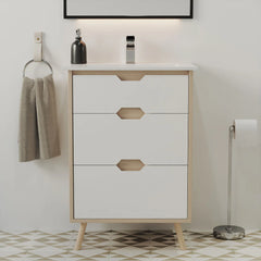Swiss Madison Brusque 24" Freestanding Bathroom Vanity in Natural Oak with Sink Top - SM-BV350 - The Home Selection