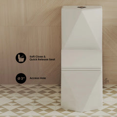 Swiss Madison Brusque One-Piece Square Toilet Dual-Flush 1.1/1.6 gpf - SM-1T290 - The Home Selection