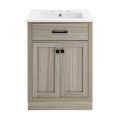 Swiss Madison Burdon 24 in. Bathroom Vanity With Ceramic Sink Top - SM-BV43 - The Home Selection