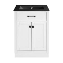 Swiss Madison Burdon 24 in. Bathroom Vanity With Ceramic Sink Top - SM-BV43 - The Home Selection