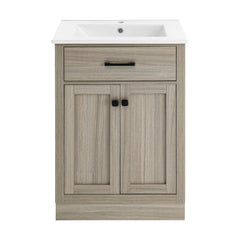 Swiss Madison Burdon 24 in. Bathroom Vanity With Ceramic Sink Top - SM-BV43 - The Home Selection