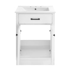 Swiss Madison Burdon 24 in. Bathroom Vanity With Ceramic Sink Top - SM-BV43 - The Home Selection