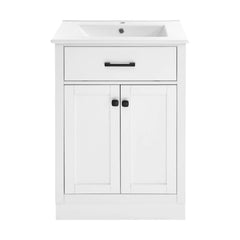 Swiss Madison Burdon 24 in. Bathroom Vanity With Ceramic Sink Top - SM-BV43 - The Home Selection