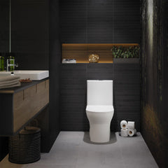 Swiss Madison Burdon One Piece Square Toilet Dual Flush 1.1/1.6 gpf (6-Pack) - SM-1T111-6 - The Home Selection