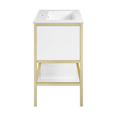 Swiss Madison Cache 24" Freestanding Bathroom Vanity in White with Sink Top - SM-BV901WG - The Home Selection