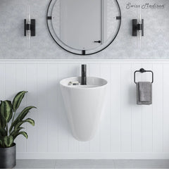 Swiss Madison Calice 18" Wall-Mount Bathroom Sink - SM-WS300 - The Home Selection
