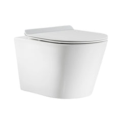 Swiss Madison Calice Wall-Hung Toilet Bundle 0.8/1.6 GPF Dual Flush in Glossy White - The Home Selection