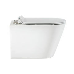 Swiss Madison Calice Wall-Hung Toilet Bundle 0.8/1.6 GPF Dual Flush in Glossy White - The Home Selection