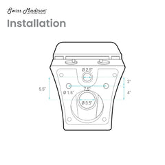 Swiss Madison Carre Wall-Hung Toilet Bundle 0.8/1.6 GPF Dual Flush in Glossy White - The Home Selection