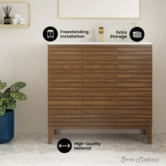 Swiss Madison Cascade 36" Bathroom Vanity - The Home Selection