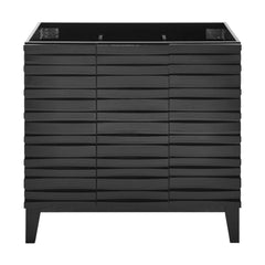 Swiss Madison Cascade 36 in. Bathroom Vanity With Black Ceramic Sink Top- SM-BV471B-C - The Home Selection
