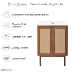 Swiss Madison Classé 24" Bathroom Vanity - SM-BV662 - The Home Selection