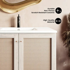 Swiss Madison Classe 36" Freestanding Bathroom Vanity with Sink Top - SM-BV663W - The Home Selection