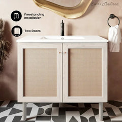 Swiss Madison Classe 36" Freestanding Bathroom Vanity with Sink Top - SM-BV663W - The Home Selection