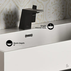 Swiss Madison Concorde 30" Rectangle Console Sink with Matte Black Legs - SM-CS0202MB - The Home Selection