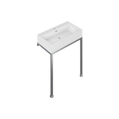 Swiss Madison Concorde 30" Rectangle Console Sink with Matte Silver Legs -S M-CS0202MS - The Home Selection