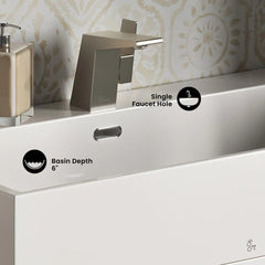 Swiss Madison Concorde 30" Rectangle Console Sink with Matte Silver Legs -S M-CS0202MS - The Home Selection