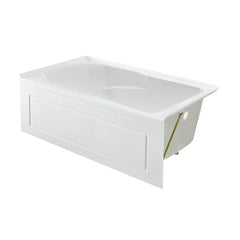 Swiss Madison Concorde 60" x 30" Right-Hand Drain Alcove Bathtub with Apron and Armrest - SM-AB0201GW - The Home Selection