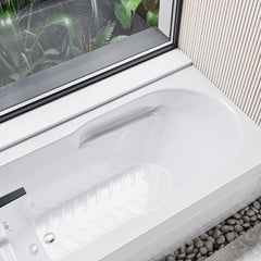 Swiss Madison Concorde 60" x 30" Right-Hand Drain Alcove Bathtub with Apron and Armrest - SM-AB0201GW - The Home Selection