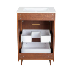 Swiss Madison Daxton 24" Bathroom Vanity in Walnut - ﻿﻿SM-BV372WN - The Home Selection