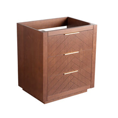 Swiss Madison Daxton 24" Freestanding Bathroom Vanity Cabinet without Top in Brown Oak - SM-BV372WN-C - The Home Selection