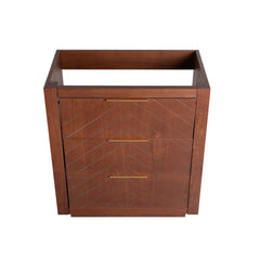 Swiss Madison Daxton 24" Freestanding Bathroom Vanity Cabinet without Top in Brown Oak - SM-BV372WN-C - The Home Selection