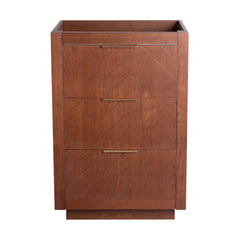 Swiss Madison Daxton 24" Freestanding Bathroom Vanity Cabinet without Top in Brown Oak - SM-BV372WN-C - The Home Selection