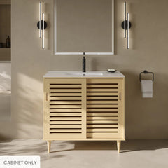 Swiss Madison Delice 36" Freestanding Bathroom Vanity Cabinet without Top in Natural Oak - SM-BV1201NO-C - The Home Selection