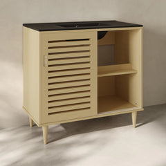 Swiss Madison Delice 36" Freestanding Bathroom Vanity in Natural Oak with Sink Top - SM-BV1201NO-MB - The Home Selection