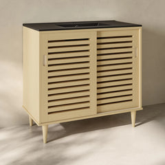 Swiss Madison Delice 36" Freestanding Bathroom Vanity in Natural Oak with Sink Top - SM-BV1201NO-MB - The Home Selection