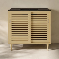 Swiss Madison Delice 36" Freestanding Bathroom Vanity in Natural Oak with Sink Top - SM-BV1201NO-MB - The Home Selection