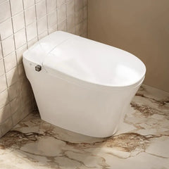 Swiss Madison Hugo H Power Flush Tankless Toilet 12" Rough-in 1 GPF Non-Electric ADA Toilet with Integrated Tank and Manual Bidet in Glossy White - SM-1T3906GW - The Home Selection