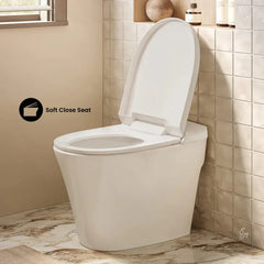 Swiss Madison Hugo H Power Flush Tankless Toilet 12" Rough-in 1 GPF Non-Electric ADA Toilet with Integrated Tank in Glossy White - SM-ST030 - The Home Selection