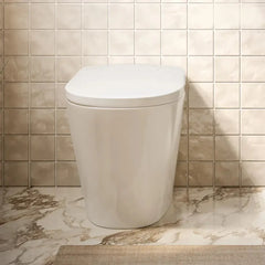 Swiss Madison Hugo H Power Flush Tankless Toilet 12" Rough-in 1 GPF Non-Electric ADA Toilet with Integrated Tank in Glossy White - SM-ST030 - The Home Selection