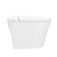 Swiss Madison Hugo H Power Flush Tankless Toilet 12" Rough-in 1 GPF Non-Electric ADA Toilet with Integrated Tank in Glossy White - SM-ST030 - The Home Selection