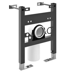 Swiss Madison Hugo H Wall-Hung Toilet in Glossy White with Supporting Frame - SM-WT3906GW - The Home Selection