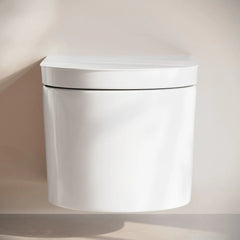 Swiss Madison Hugo H Wall-Hung Toilet in Glossy White with Supporting Frame - SM-WT3906GW - The Home Selection