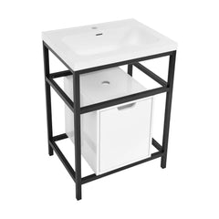 Swiss Madison Ivy 24" Freestanding Bathroom Vanity in Black with Sink Top - SM-BV83MB - The Home Selection