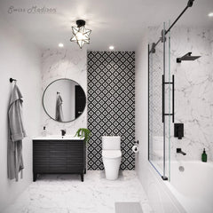 Swiss Madison Ivy 48'' x 32" Bathtub with Apron Left Hand Drain in White - SM-AB522 - The Home Selection
