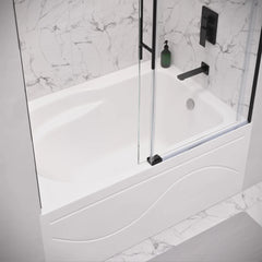 Swiss Madison Ivy 48'' x 32" Bathtub with Apron Right Hand Drain in White - SM-AB523 - The Home Selection