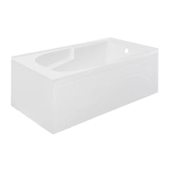 Swiss Madison Ivy 54 x 30 Right Drain Soaking Alcove Corner Apron Bathtub in Glossy White with Integrated Overflow, Drain Included - SM-AB0902GW - The Home Selection