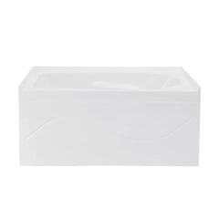 Swiss Madison Ivy 54 x 30 Skirted Left Drain Soaking Alcove Bathtub in Glossy White with Integrated Armrest - SM-AB520 - The Home Selection