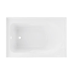 Swiss Madison Ivy 54 x 30 Skirted Left Drain Soaking Alcove Bathtub in Glossy White with Integrated Armrest - SM-AB520 - The Home Selection