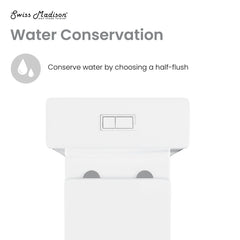 Swiss Madison Lamarck Two-Piece Elongated Toilet Dual-Flush 1.1/1.6 gpf - SM-2T142 - The Home Selection