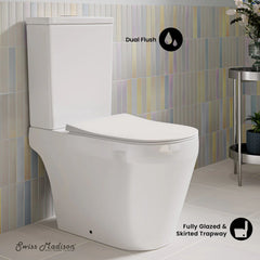 Swiss Madison Lamarck Two-Piece Elongated Toilet Dual-Flush 1.1/1.6 gpf - SM-2T142 - The Home Selection
