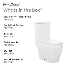 Swiss Madison Lamarck Two-Piece Elongated Toilet Dual-Flush 1.1/1.6 gpf - SM-2T142 - The Home Selection