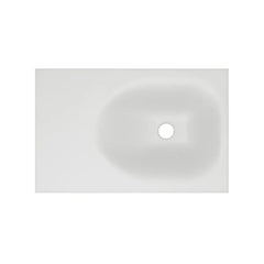 Swiss Madison Lisse 24" Rectangle Concrete Wall-Mount Bathroom Sink in Taupe with Matte Black Frame - The Home Selection