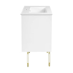 Swiss Madison Lumiere 24" Freestanding Bathroom Vanity in White with Sink Top - SM-BV710WG - The Home Selection